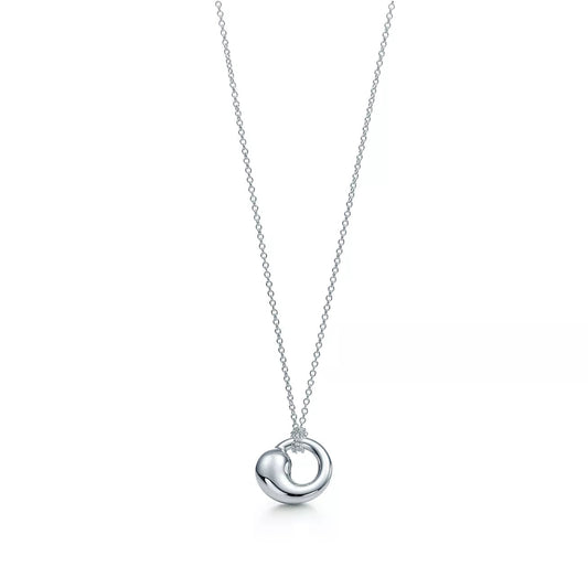 [⭐Luxery Jewels]SNAIL PEDANT SILVER NECKLACE