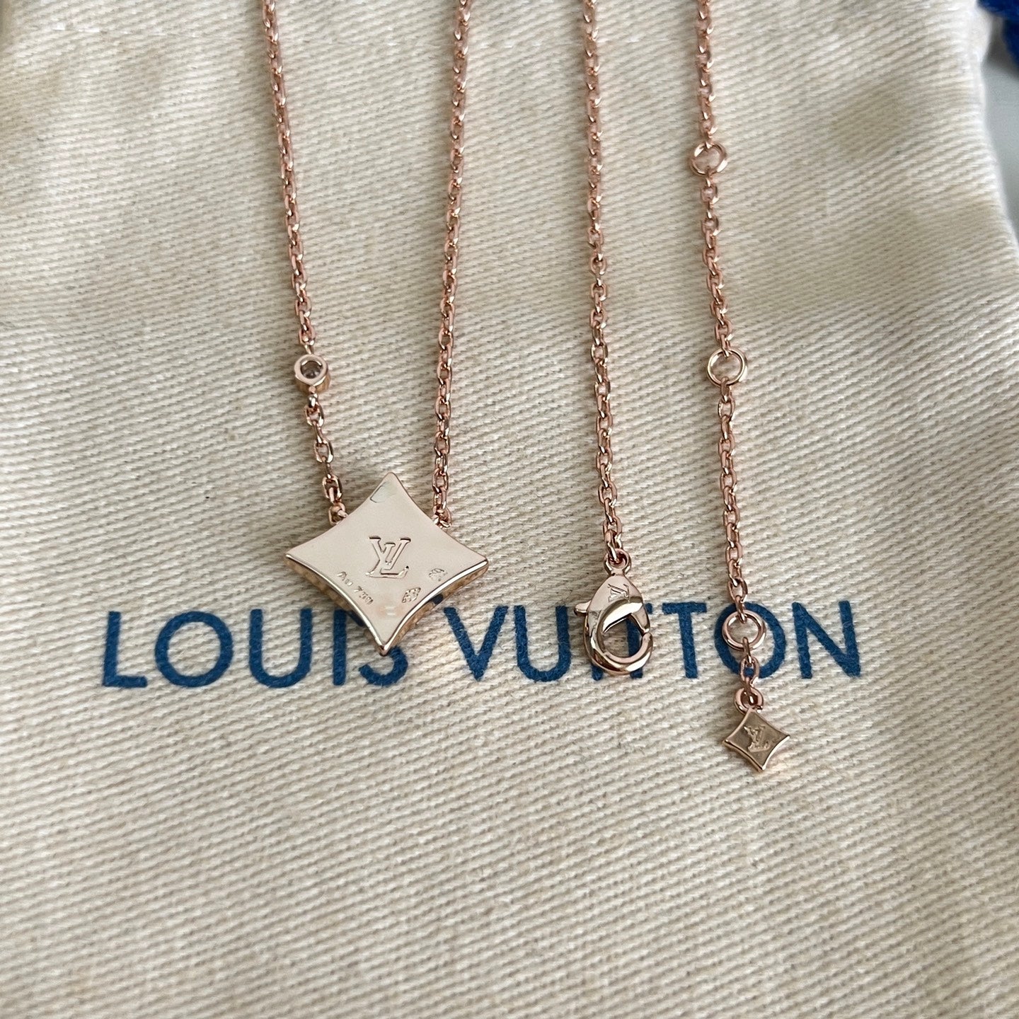 [Luxery]ROSE GOLD DIAMOND NECKLACE