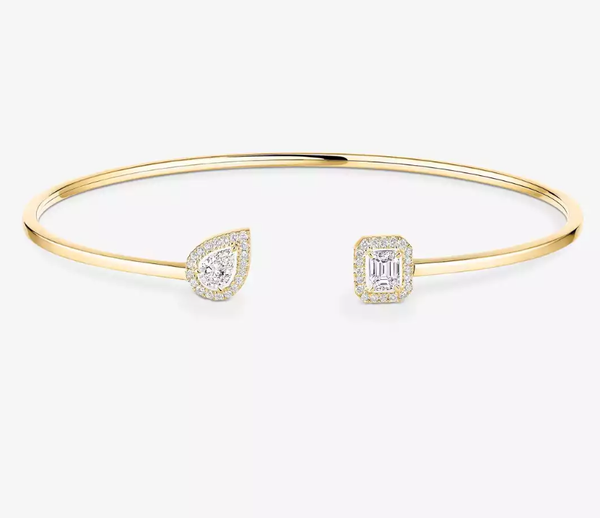 [Luxery]M Delicate Double-Diamond Bracelet