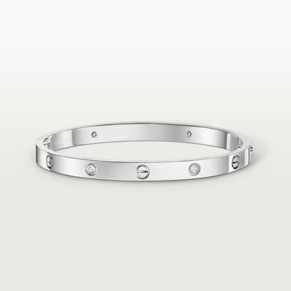 [⭐Luxery]LOVEブレスレット 4.8MM 4ダイヤモンド