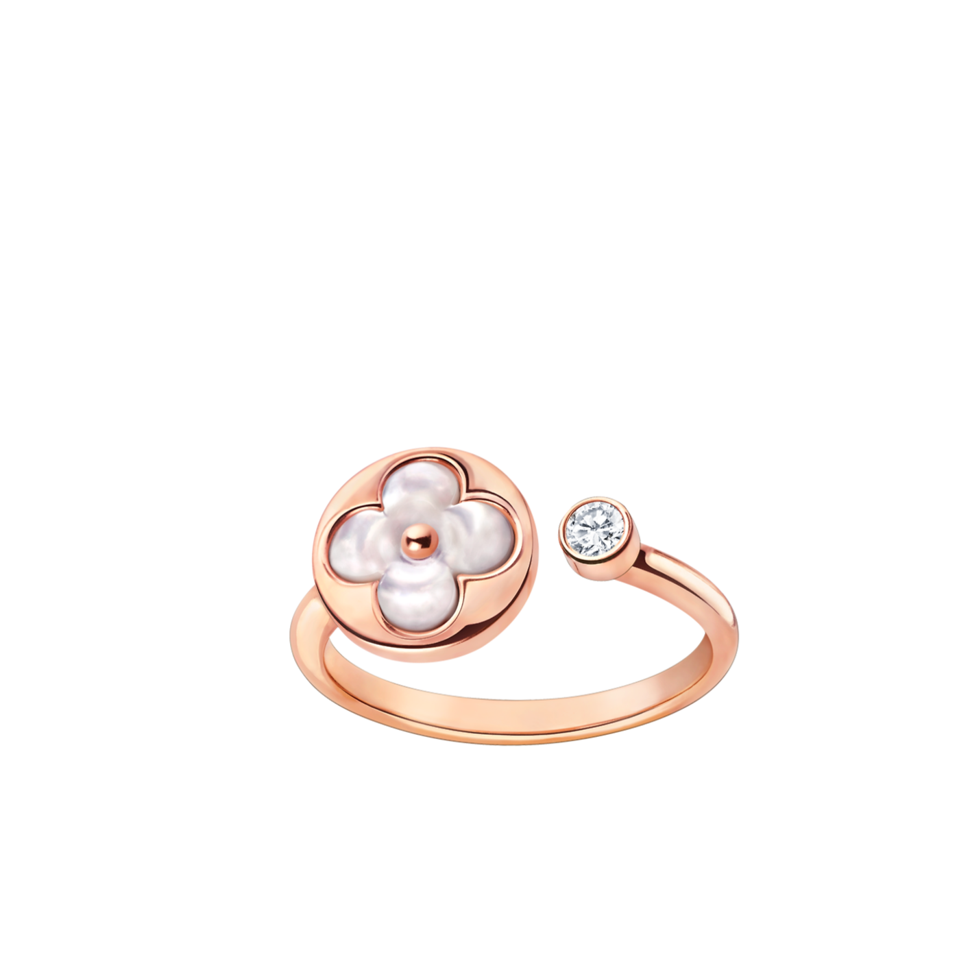 [Luxery]SUN 1 DIAMOND PINK MOP RING