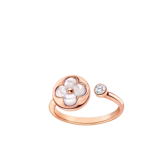 [Luxery]SUN 1 DIAMOND PINK MOP RING