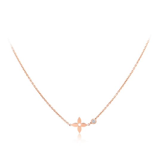 [Luxery]BLOSSOM PENDANT PINK GOLD AND DIAMOND