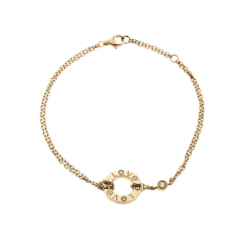 [⭐Luxus]LOVE ARMBAND 2 DIAMANTEN