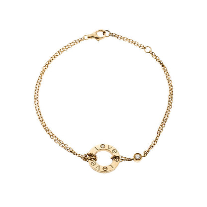 [⭐Luxus]LOVE ARMBAND 2 DIAMANTEN