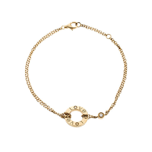 [⭐Luxus]LOVE ARMBAND 2 DIAMANTEN