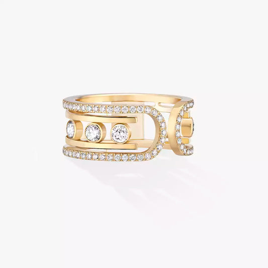 [Luxery]Move 10th Diamond Ring in Gold