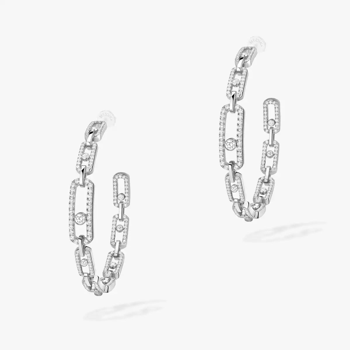 [[⭐Luxery]Move Link Diamant-Creolen