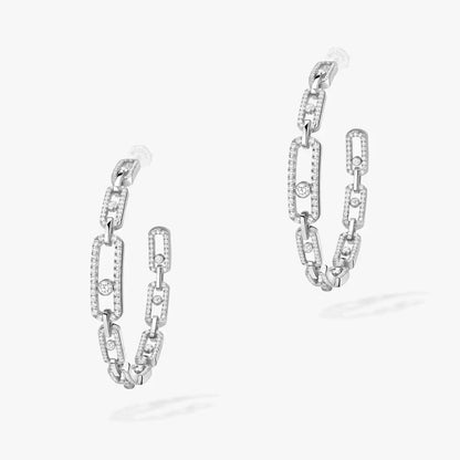 [[⭐Luxery]Move Link Diamant-Creolen