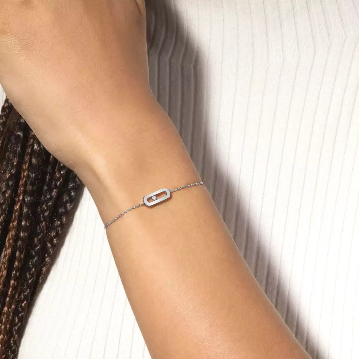 [Luxery]Move Uno Diamond Bracelet