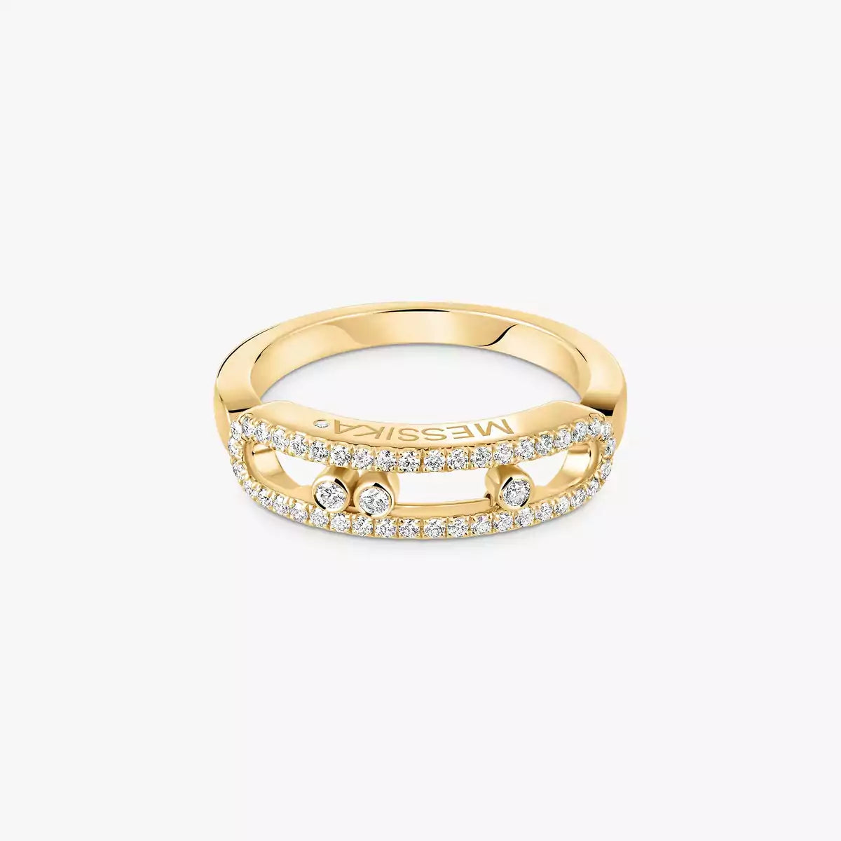 [⭐Luxery] Baby Move Gold Diamond Pave_ Ring