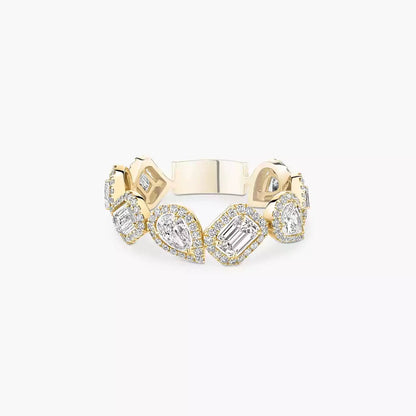 [Luxery]Diamond Wedding Ring My Twin