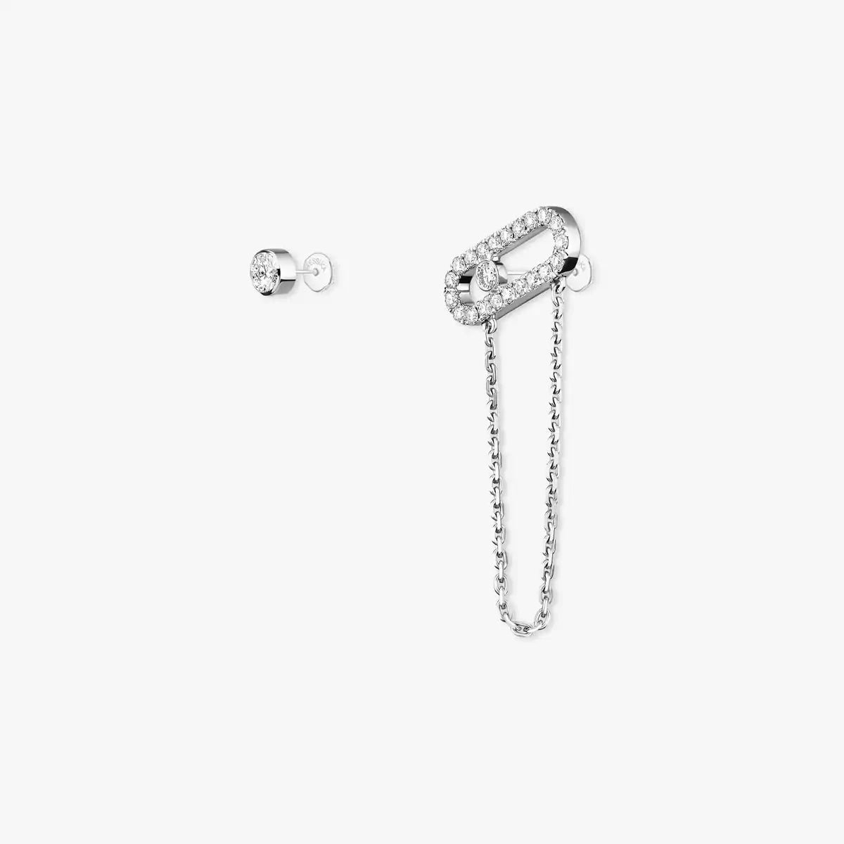 [Luxery]Move Uno Diamond Earrings