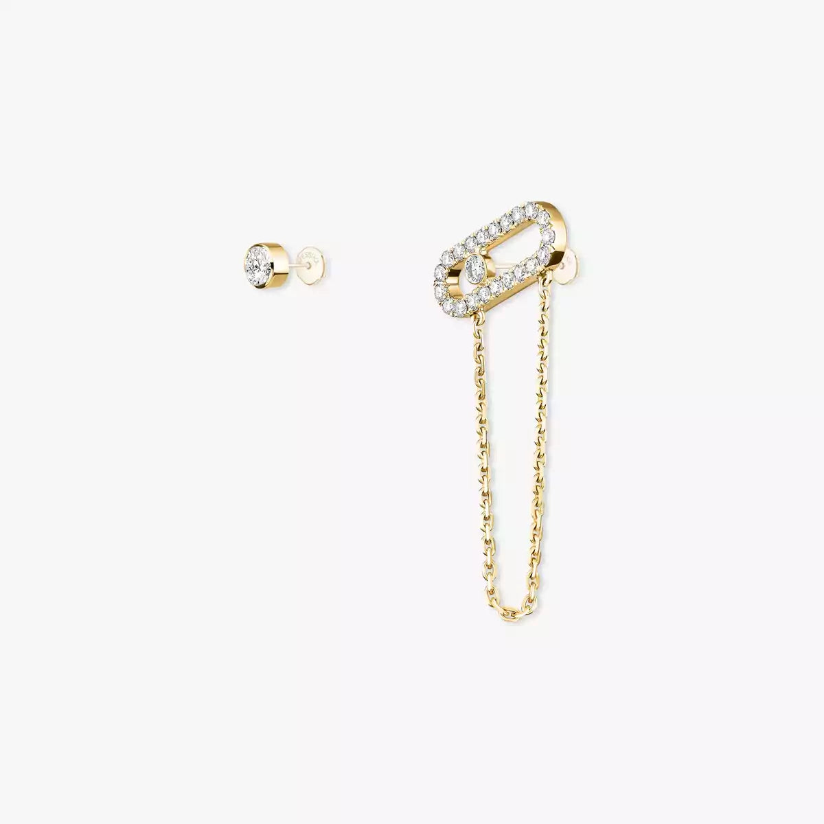[Luxery]Move Uno Diamond Earrings