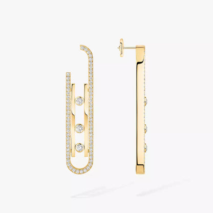 [Luxery]Diamond Pendant Earrings Move 10Th