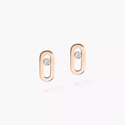 [Luxery]Move Uno Diamond Stud Earrings
