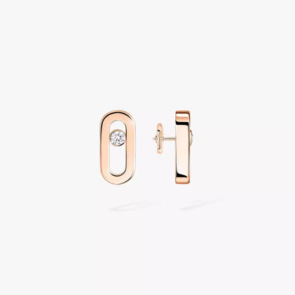 [Luxery]Move Uno Diamond Stud Earrings