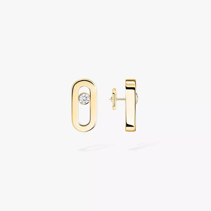 [Luxery]Move Uno Diamond Stud Earrings