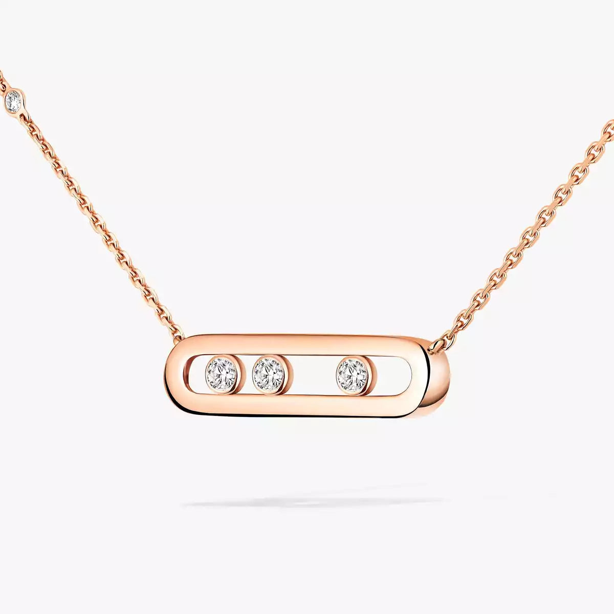 [Luxery] Baby Move Gold Diamond Necklace
