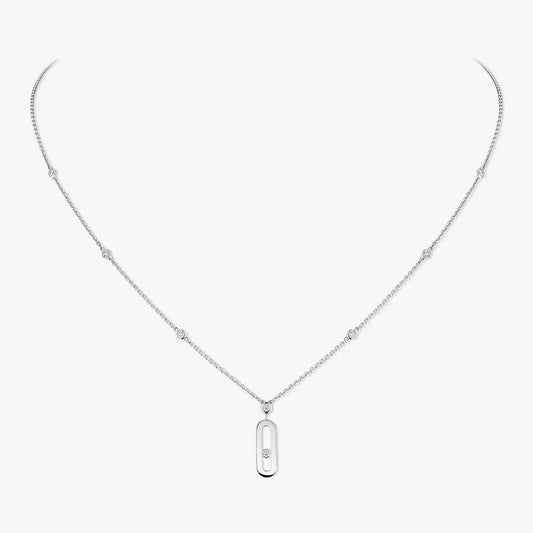 [Luxery] Move Uno Gold Diamond Long Necklace