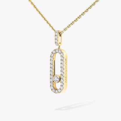 [Luxery]Move Uno Diamond Necklace in Rose Gold