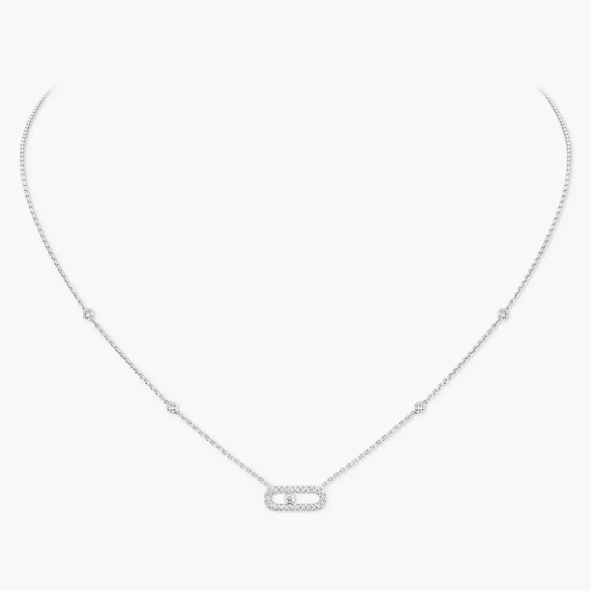 [Luxery]Diamond Necklace Move Uno