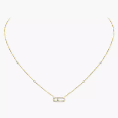 [Luxery]Diamond Necklace Move Uno