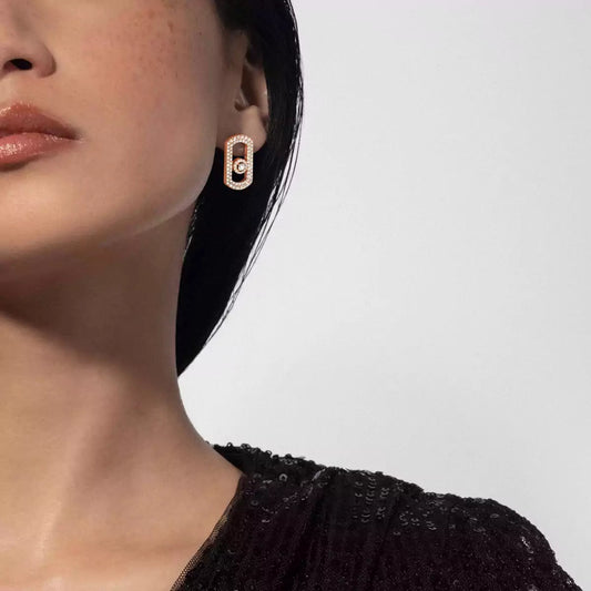 [Luxery]So Move Pave_-Set Diamond Earrings in Silver