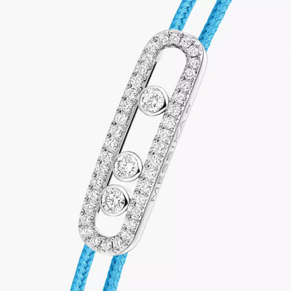 [Luxery]Messika Care(s) pink cord pavé bracelet