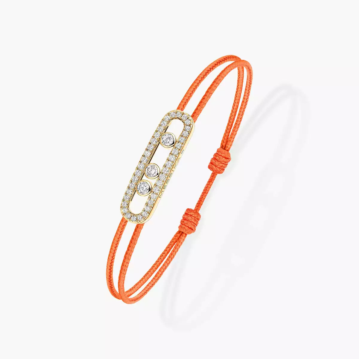 [Luxery]Messika Care(s) pink cord pavé bracelet