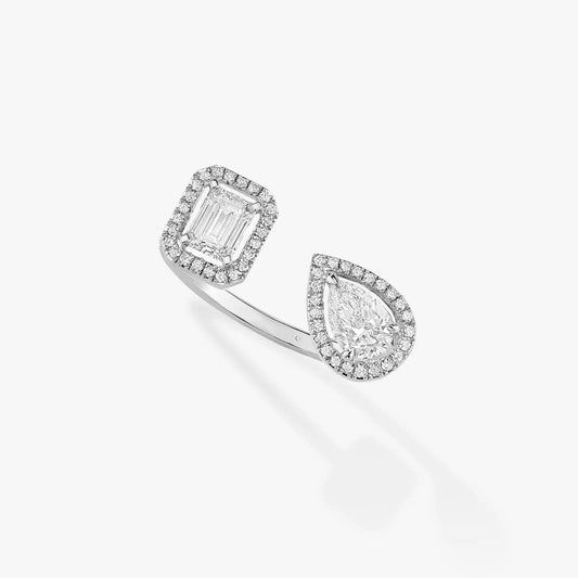 [Luxery]MY TWIN TOI & MOI SILVER DIAMOND RING