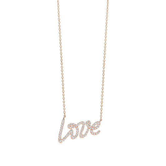 [⭐Luxery Jewels]PALOMA S GRAFFITI LOVE NECKLACE DIAMOND