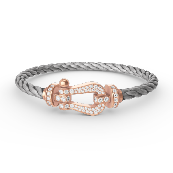 [Luxery]FORCE LARGE HORSESHOE FULL DIAMOND BRACELET ROSE GOLD