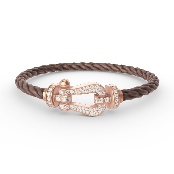 [Luxery]FORCE LARGE HORSESHOE FULL DIAMOND BRACELET ROSE GOLD