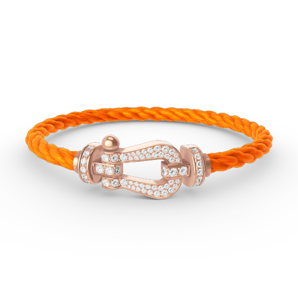 [Luxery]FORCE LARGE HORSESHOE FULL DIAMOND BRACELET ROSE GOLD