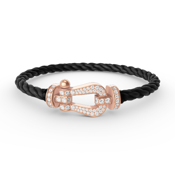 [Luxery]FORCE LARGE HORSESHOE FULL DIAMOND BRACELET ROSE GOLD