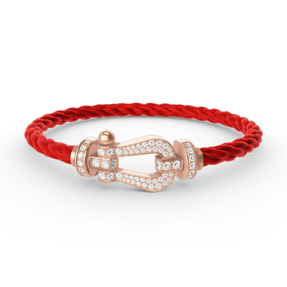 [Luxery]FORCE LARGE HORSESHOE FULL DIAMOND BRACELET ROSE GOLD