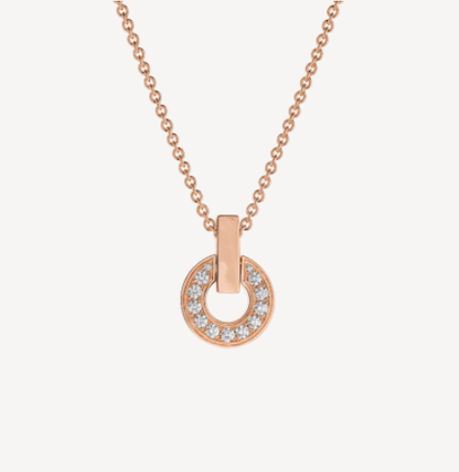 [⭐Luxus]GARI HALSKETTE ROSÉGOLD DIAMANT