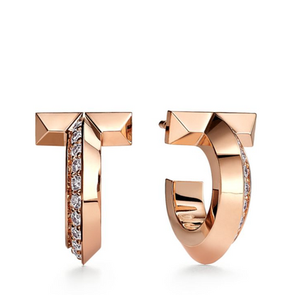 [⭐Luxery Jewels]T1 CREOLEN MIT DIAMANTEN
