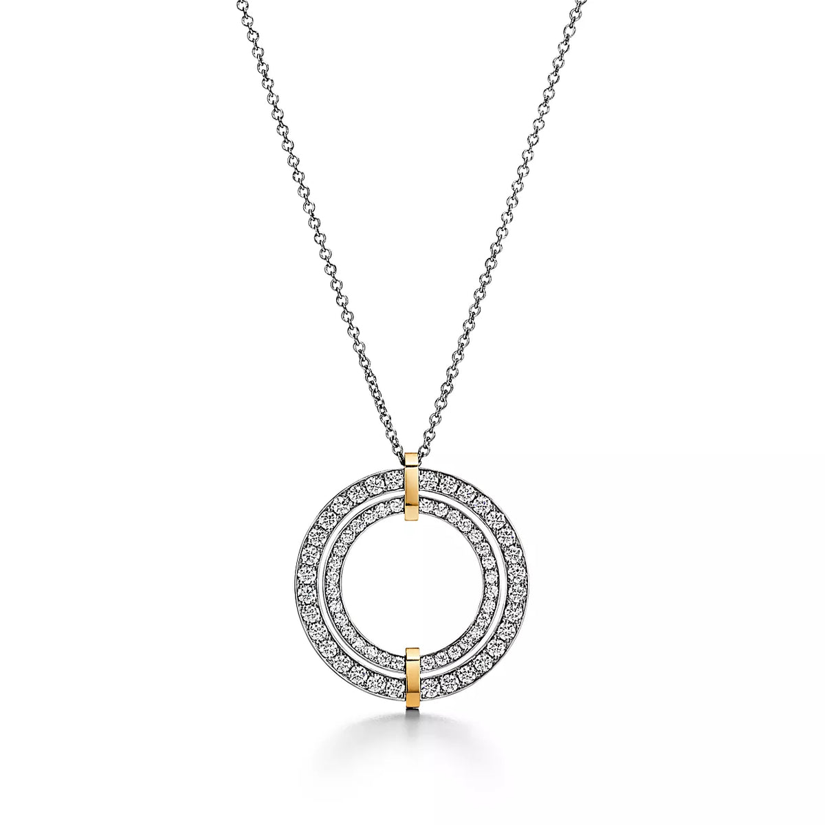 [⭐Luxery Jewels]EDGE DIAMOND GOLD SILVER NECKLACE