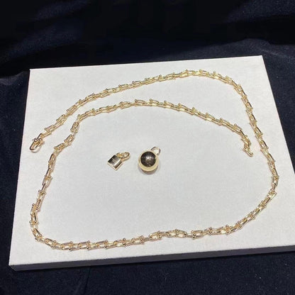 [⭐Luxery Jewels]ハードウェア ラップネックレス