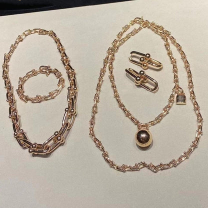 [⭐Luxery Jewels]ハードウェア ラップネックレス