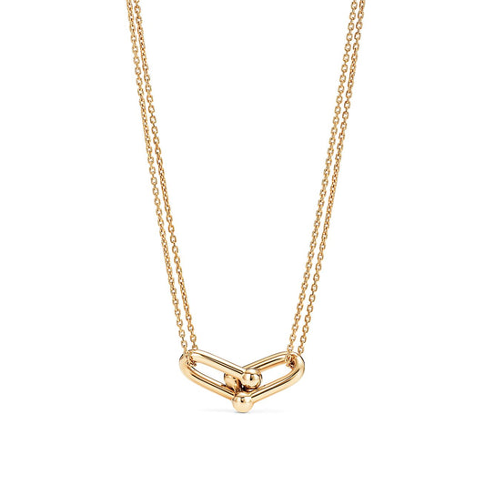 [⭐Luxery Jewels]HARDWEAR GOLD DOUBLE LINK NECKLACE