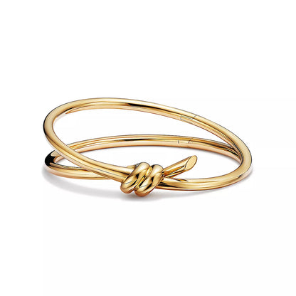 [⭐Luxery Jewels]KNOT DOUBLE ROWS BRACELET