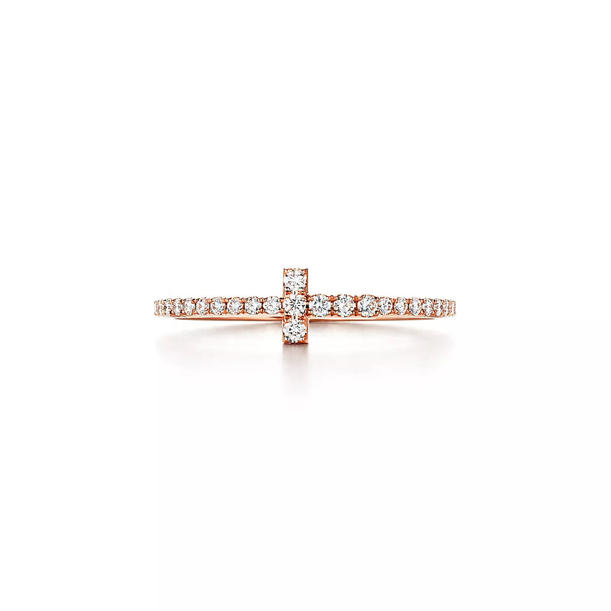 [⭐Luxery Jewels]T-RING DIAMANT ROSÉGOLD