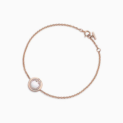 [⭐Luxusjuwelen]DIAMANT-KREIS-ARMBAND IN ROSÉGOLD