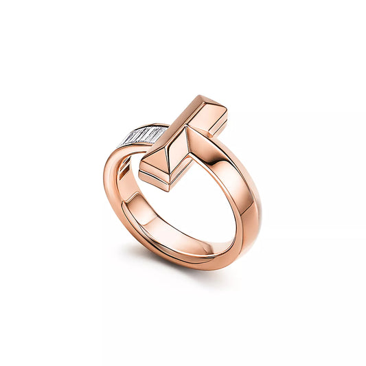 [⭐Luxery Jewels]T1 WIDE 4.5MM DIAMOND RING