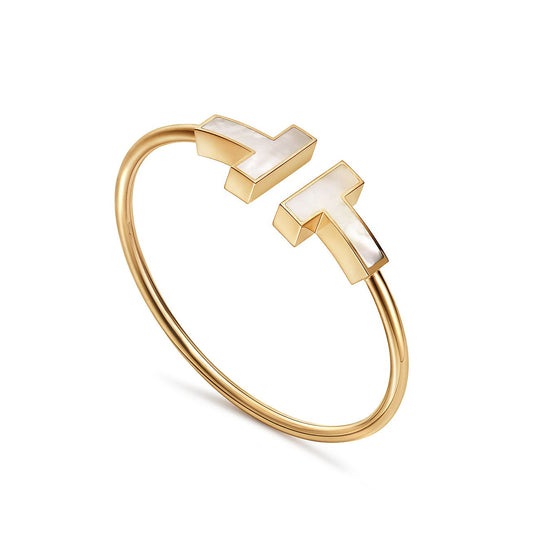[⭐Luxery Jewels]T WIDE MOP OPEN BRACELET