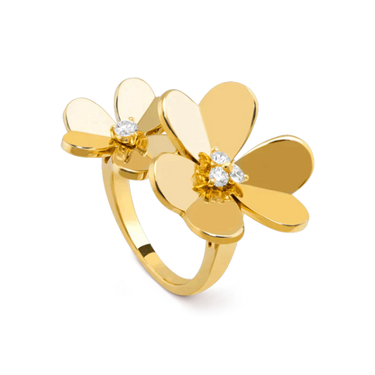 [Luxery]CLOVER COMOS GOLD DIAMOND RING