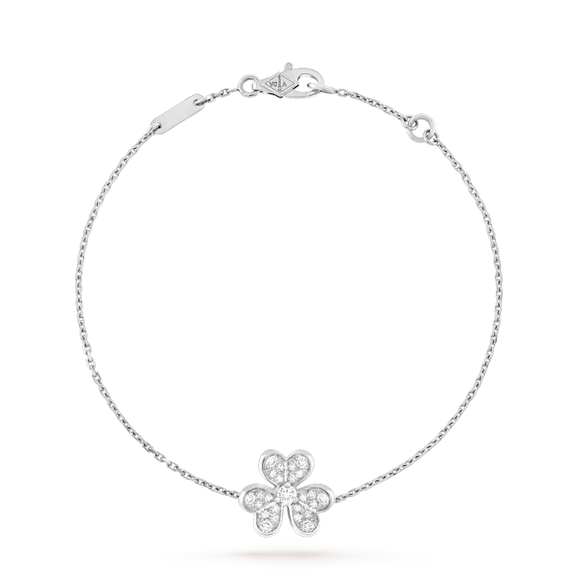 [Luxery]FRIVOLE SILVER FLOWER DIAMOND BRACELET